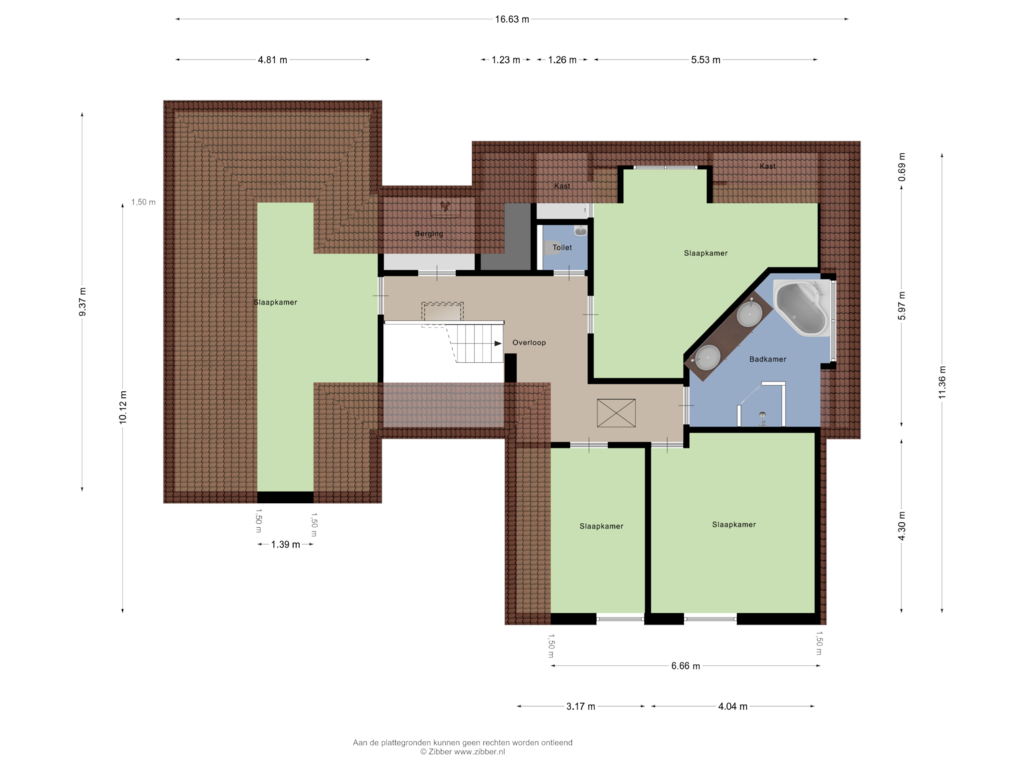 Bekijk plattegrond van Eerste verdieping van Hoefakkers 19