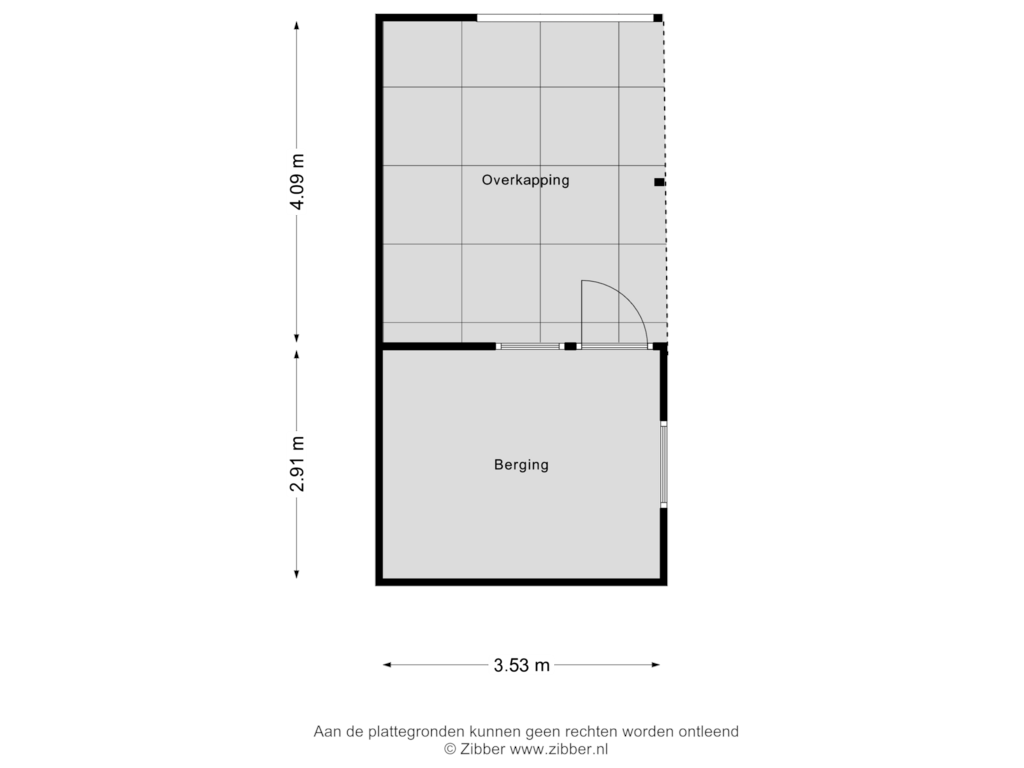 Bekijk plattegrond van Berging van Hoefakkers 19