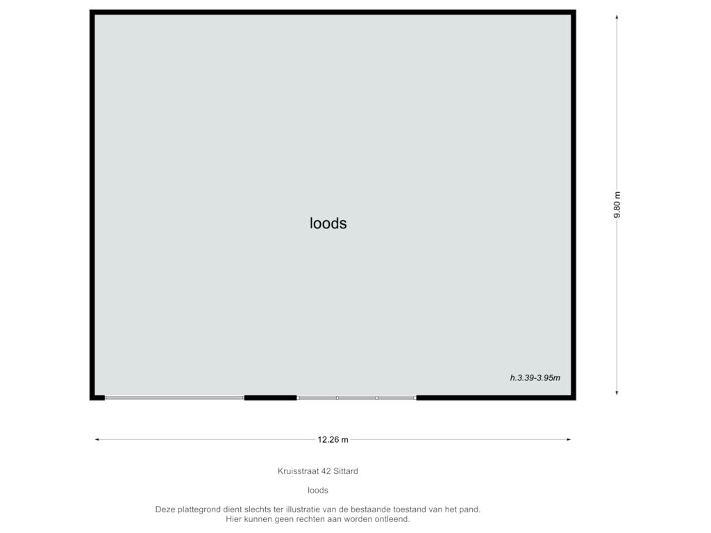 Bekijk plattegrond van hal van Kruisstraat 42