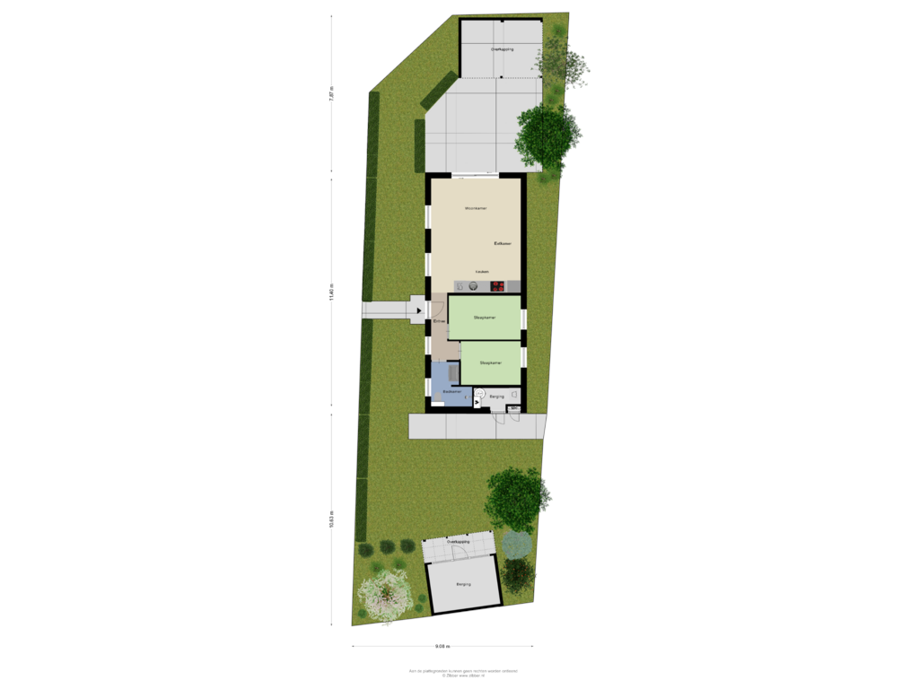 Bekijk plattegrond van Begane grond_tuin van Belkmerweg 58-H5