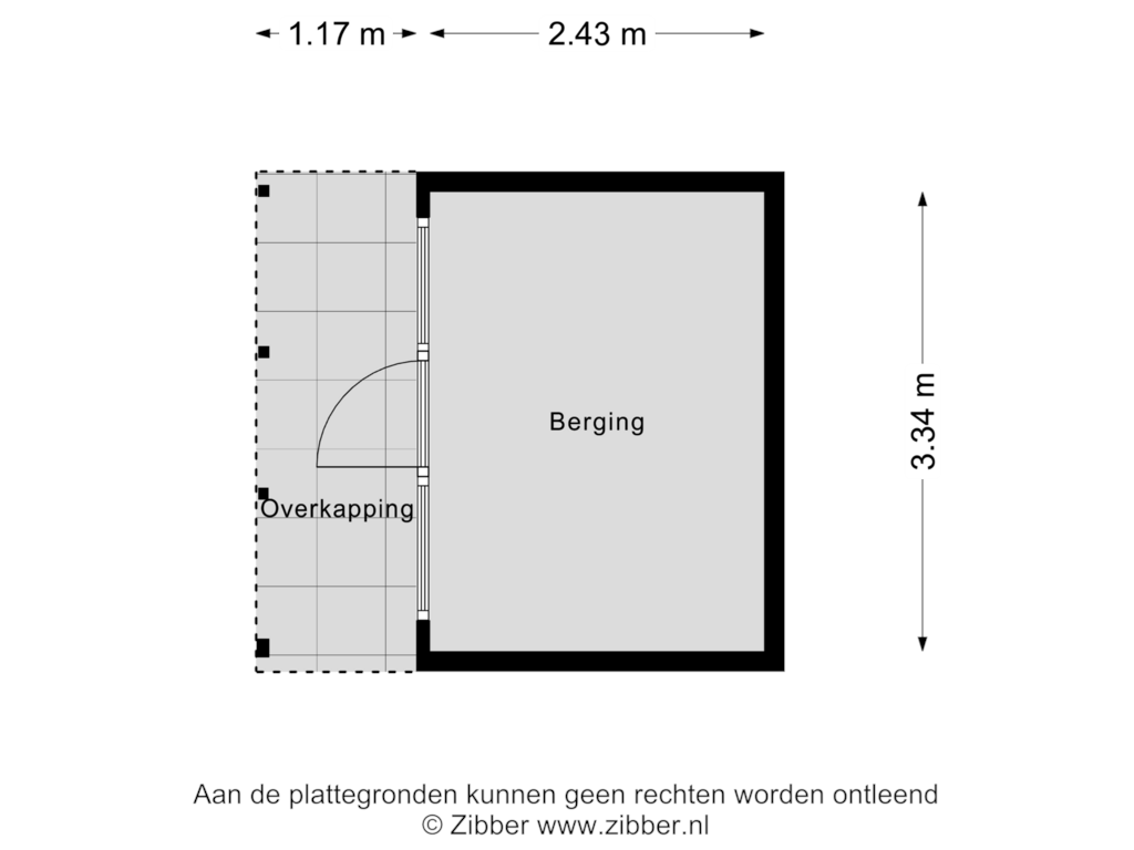 Bekijk plattegrond van Berging van Belkmerweg 58-H5