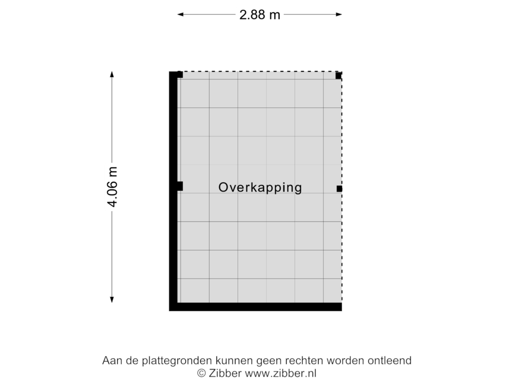 Bekijk plattegrond van Overkapping van Belkmerweg 58-H5