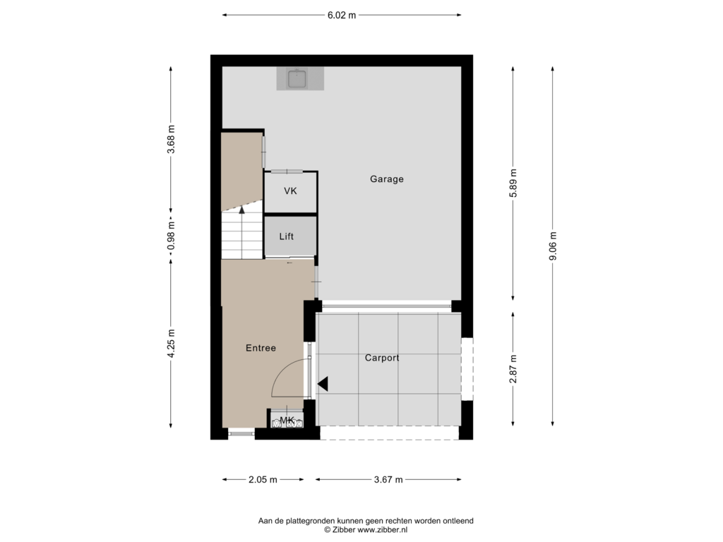 Bekijk plattegrond van Begane Grond van Dunantlaan 2-A