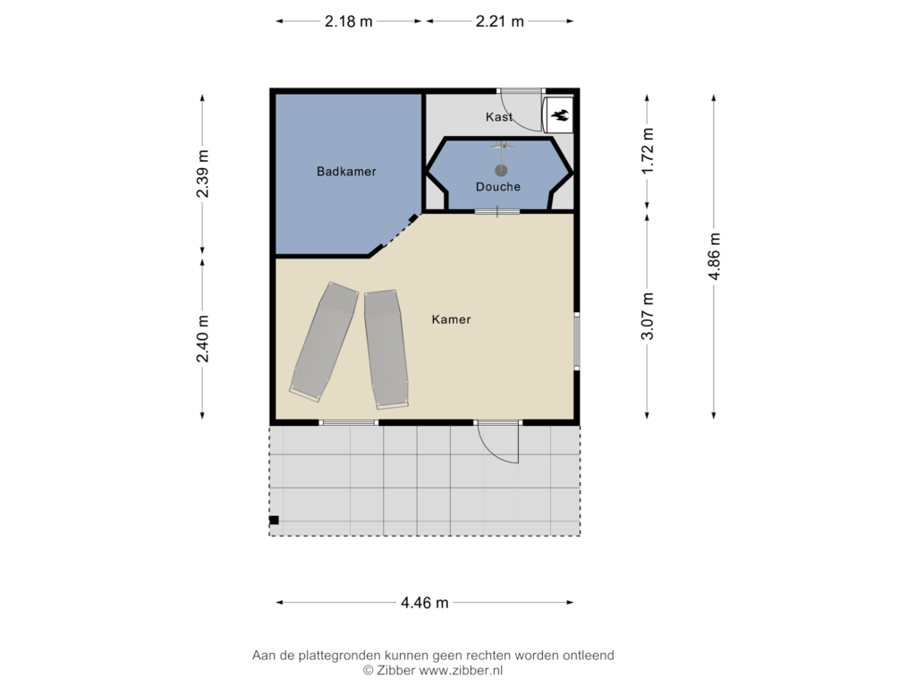 View floorplan of Tuinhuis of Boekelosestraat 47