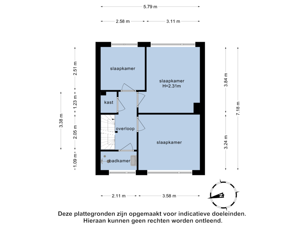 Bekijk plattegrond van 1e verdieping van Voorkamp 43