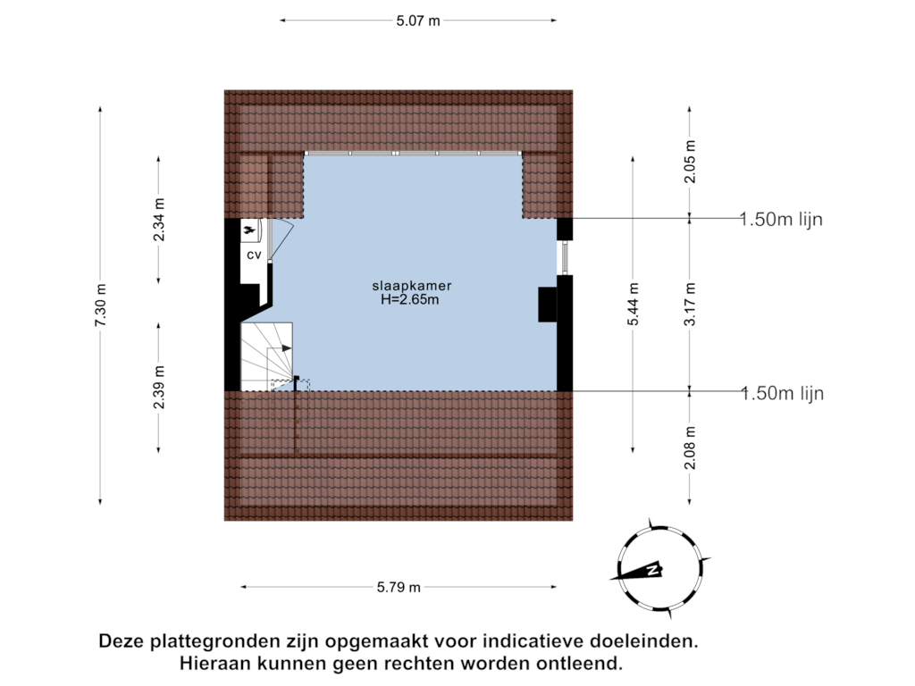 Bekijk plattegrond van 2e verdieping van Voorkamp 43