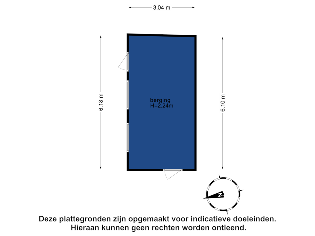 Bekijk plattegrond van Berging van Voorkamp 43