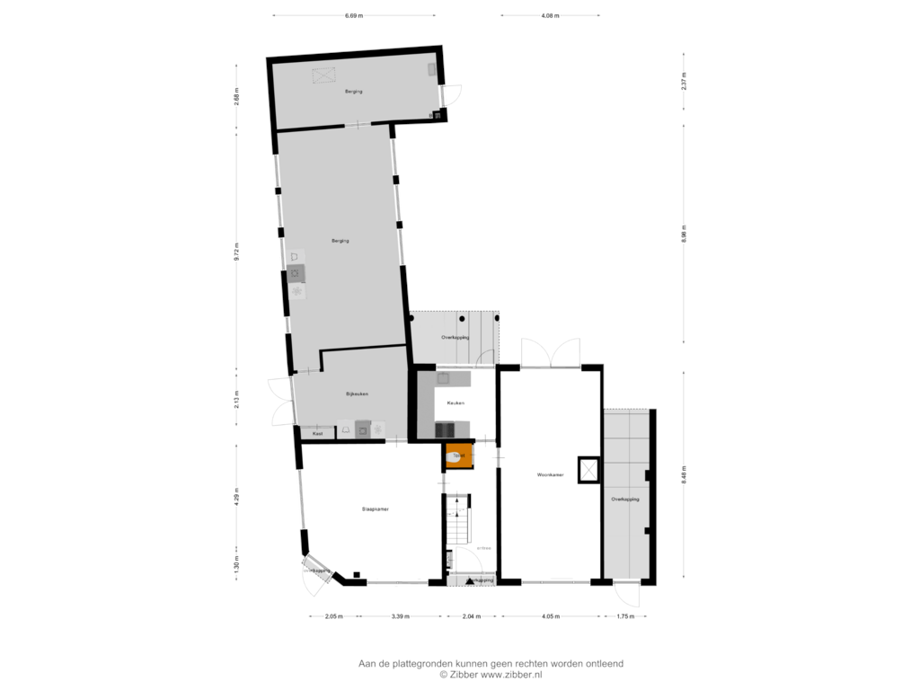 Bekijk plattegrond van Begane grond van Kanaalstraat 14