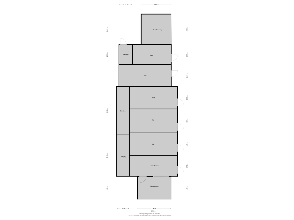 Bekijk plattegrond van Stallen van Mottenbrink 11