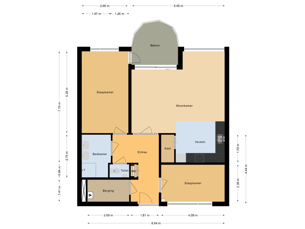 Bekijk plattegrond van Appartement van Hondsroos 10