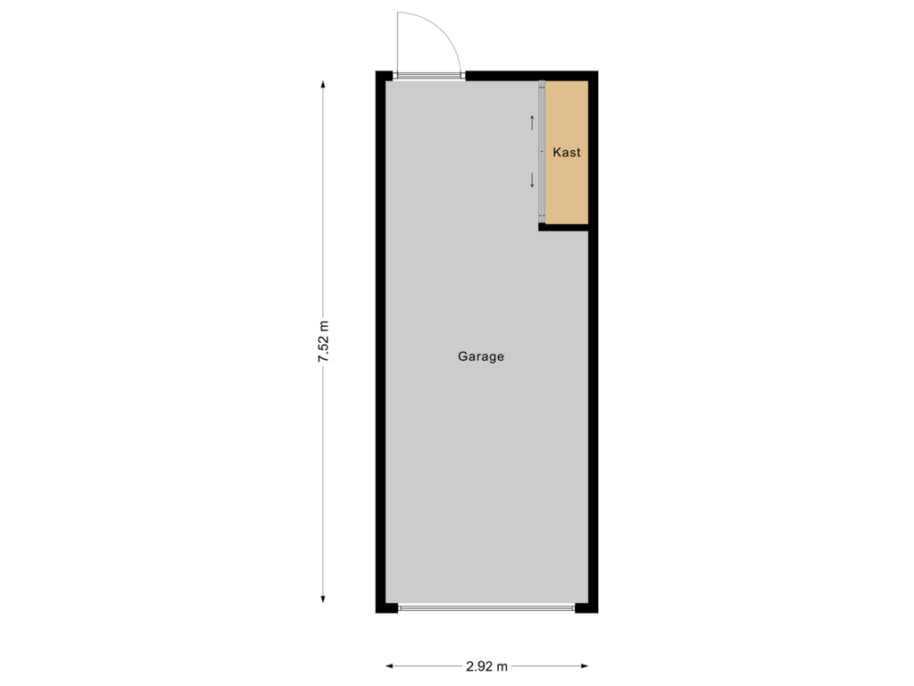 Bekijk plattegrond van Garage van Hondsroos 10