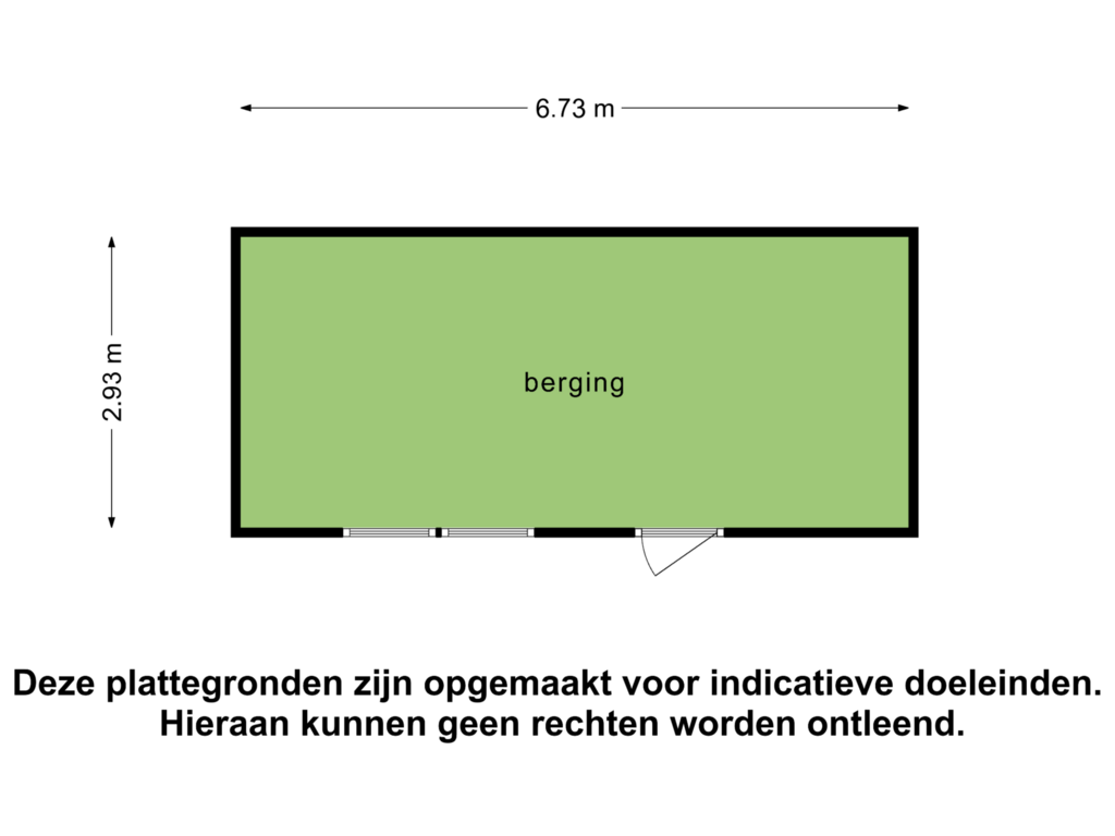 Bekijk plattegrond van Berging（309） van Ootmarsumsestraat 309