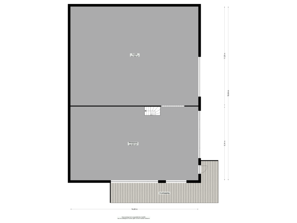 Bekijk plattegrond van Loods van Asserstraat 95