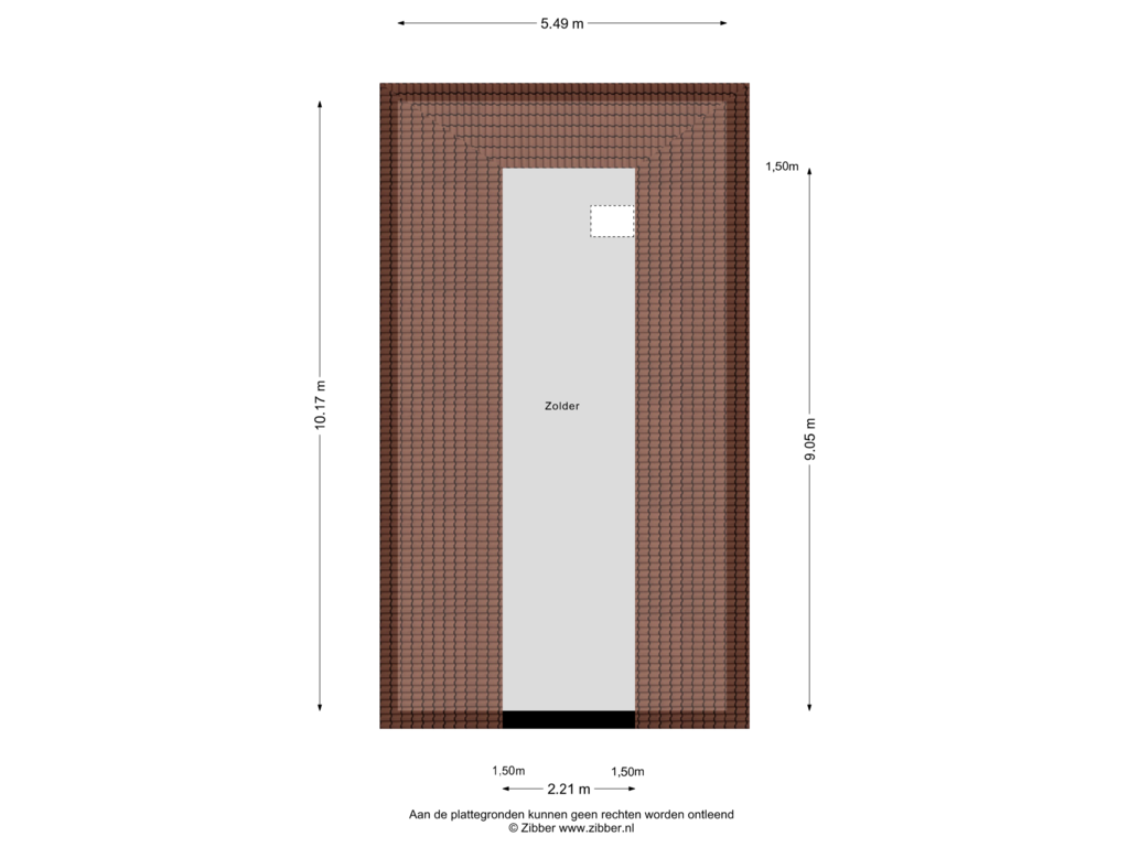 Bekijk plattegrond van Zolder van Langelaan 6