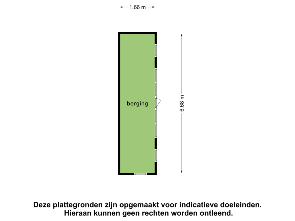 View floorplan of Berging of Deventerstraat 73-2