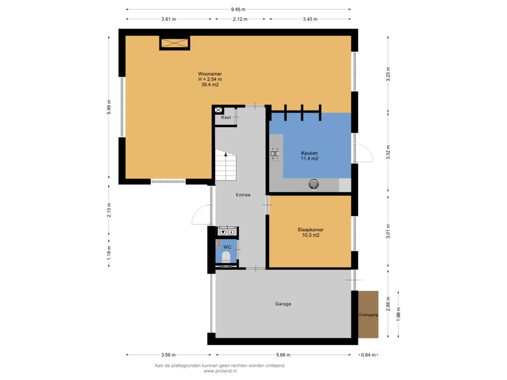 Bekijk plattegrond van Begane Grond van Molenbosch 4