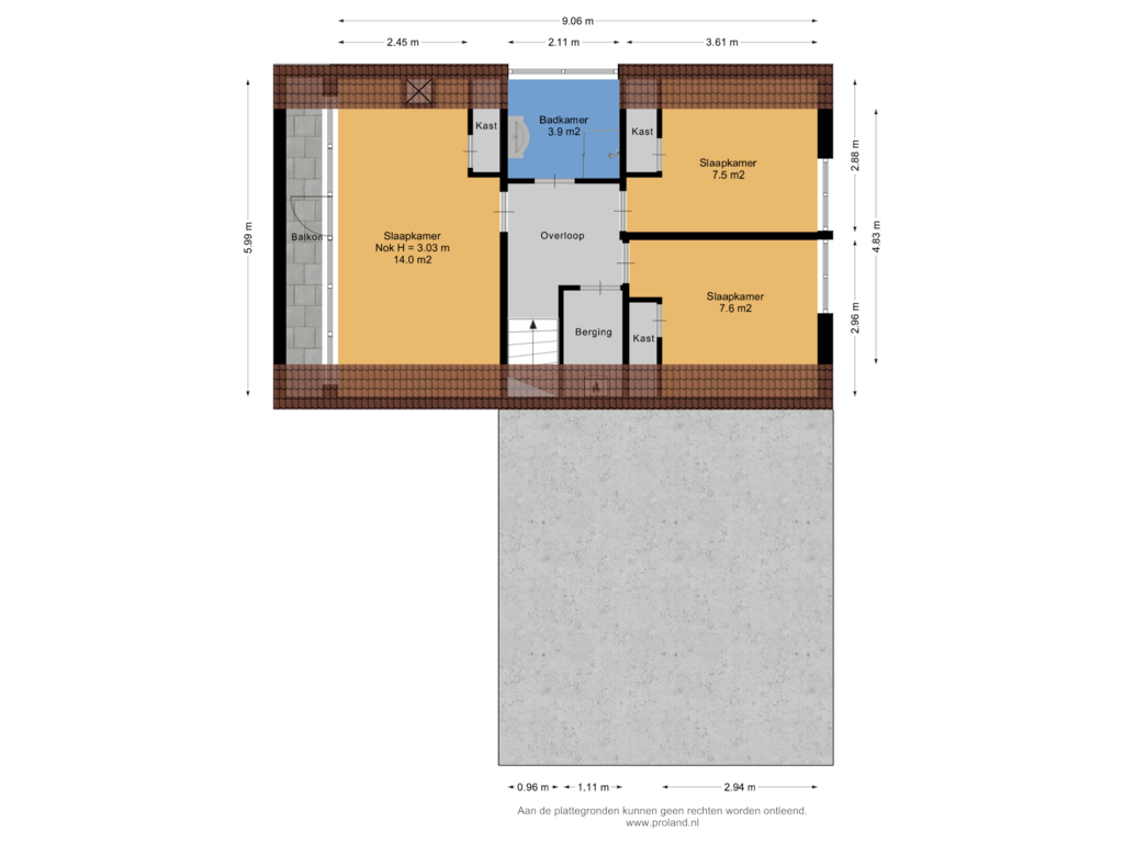 Bekijk plattegrond van 1e Verdieping van Molenbosch 4