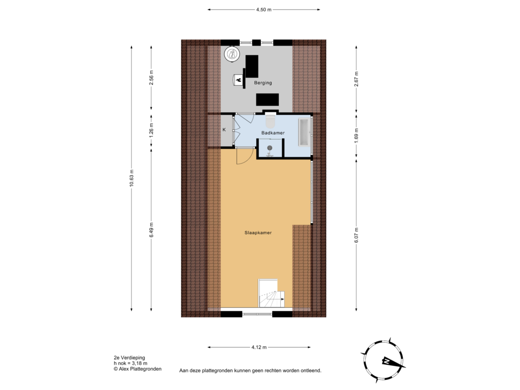 View floorplan of 2e Verdieping of Lijsterlaan 1