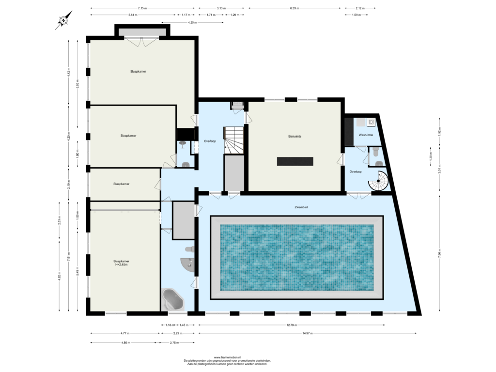 Bekijk plattegrond van Souterrain van Schalm 5-A