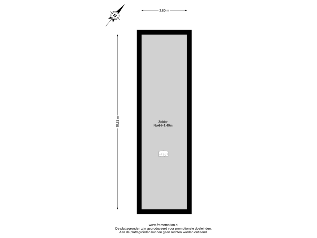 Bekijk plattegrond van Zolder van Schalm 5-A