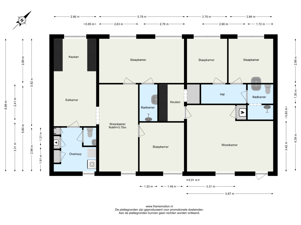 Bekijk plattegrond van Gastenverblijf van Schalm 5-A