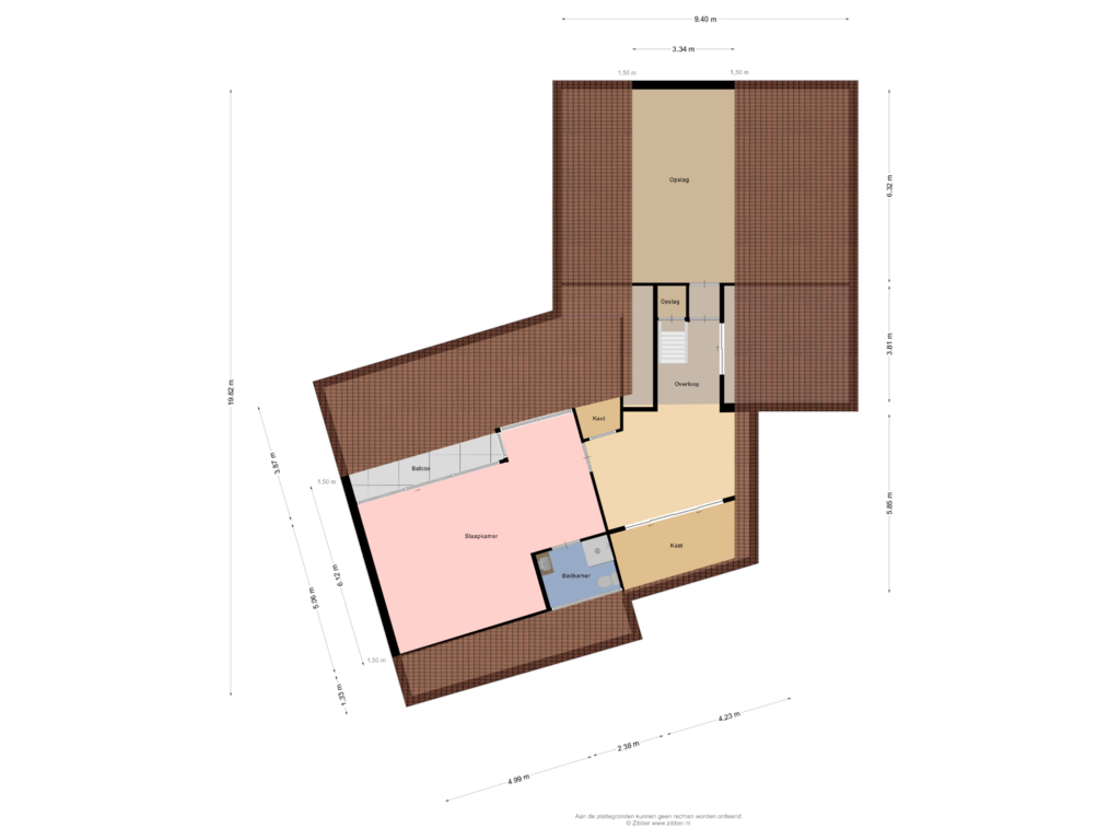 View floorplan of Eerste Verdieping of Zuideinde 15