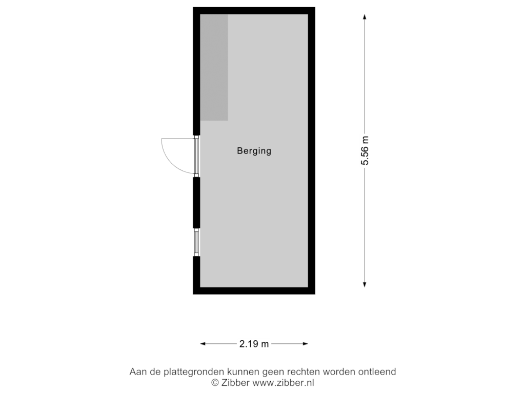 Bekijk plattegrond van Berging van Beekhuizenseweg 73