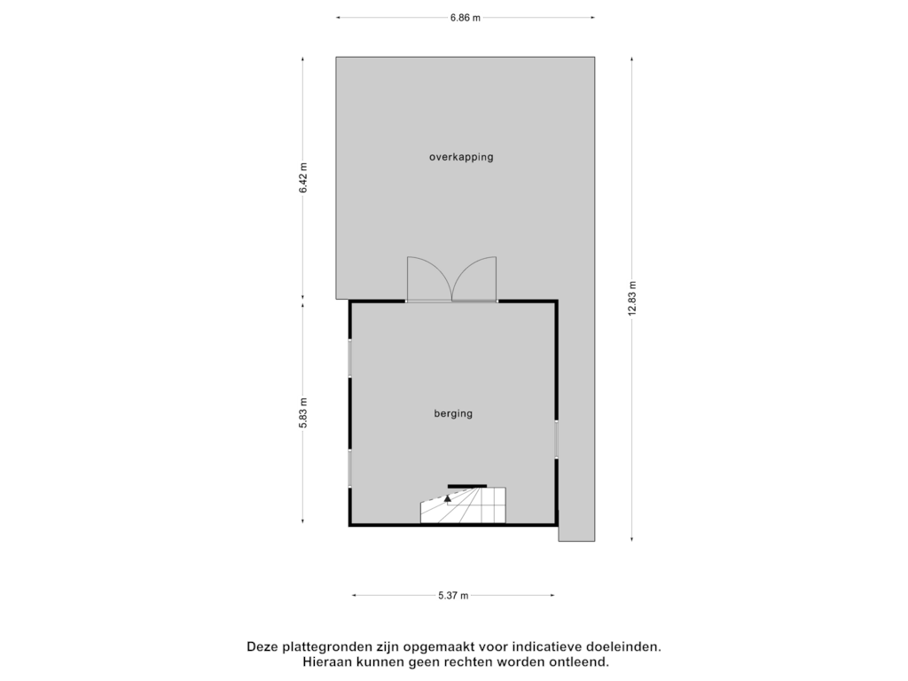 View floorplan of Berging2 of Soeterbeekseweg 21