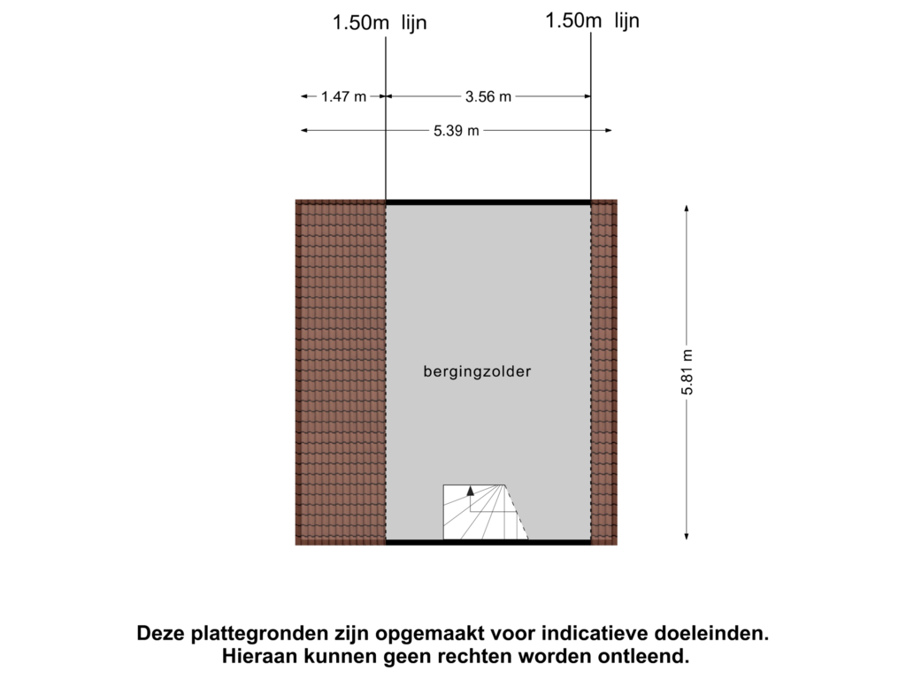 Bekijk plattegrond van BergingZolder 2 van Soeterbeekseweg 21