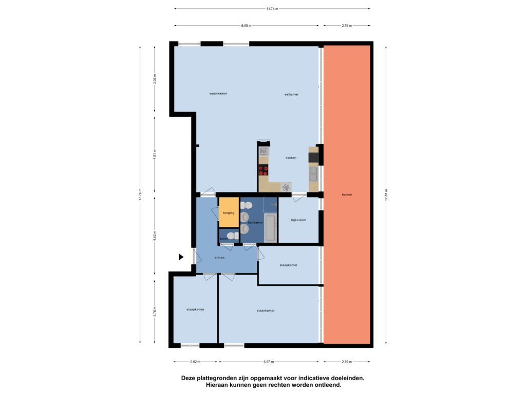 Bekijk plattegrond van Appartement van Rosenburglaan 343