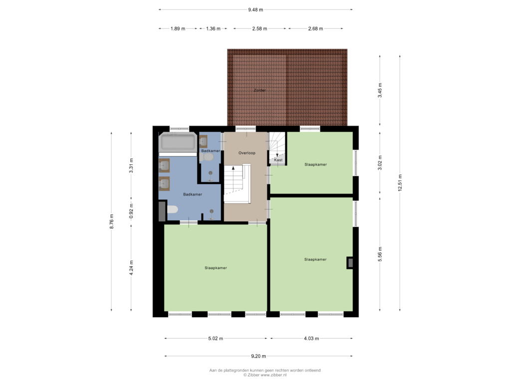 View floorplan of Eerste Verdieping of Smitsweg 1