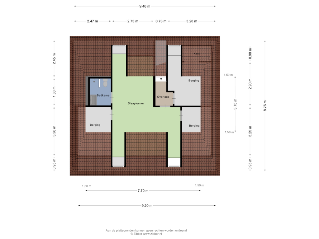 Bekijk plattegrond van Tweede verdieping van Smitsweg 1