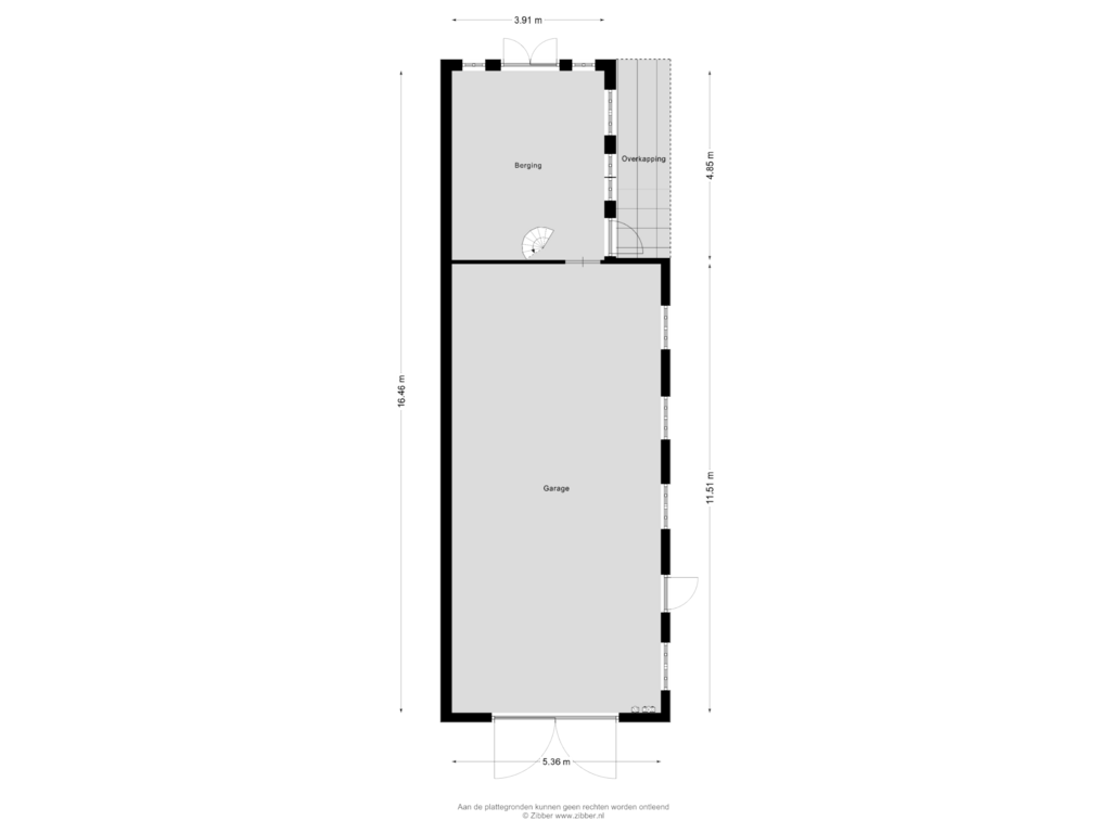 View floorplan of Garage of Smitsweg 1