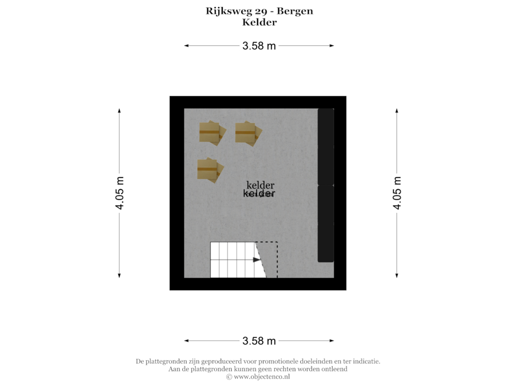 View floorplan of KELDER of Rijksweg 29