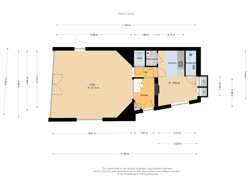 Bekijk plattegrond van Begane grond van Breed 38