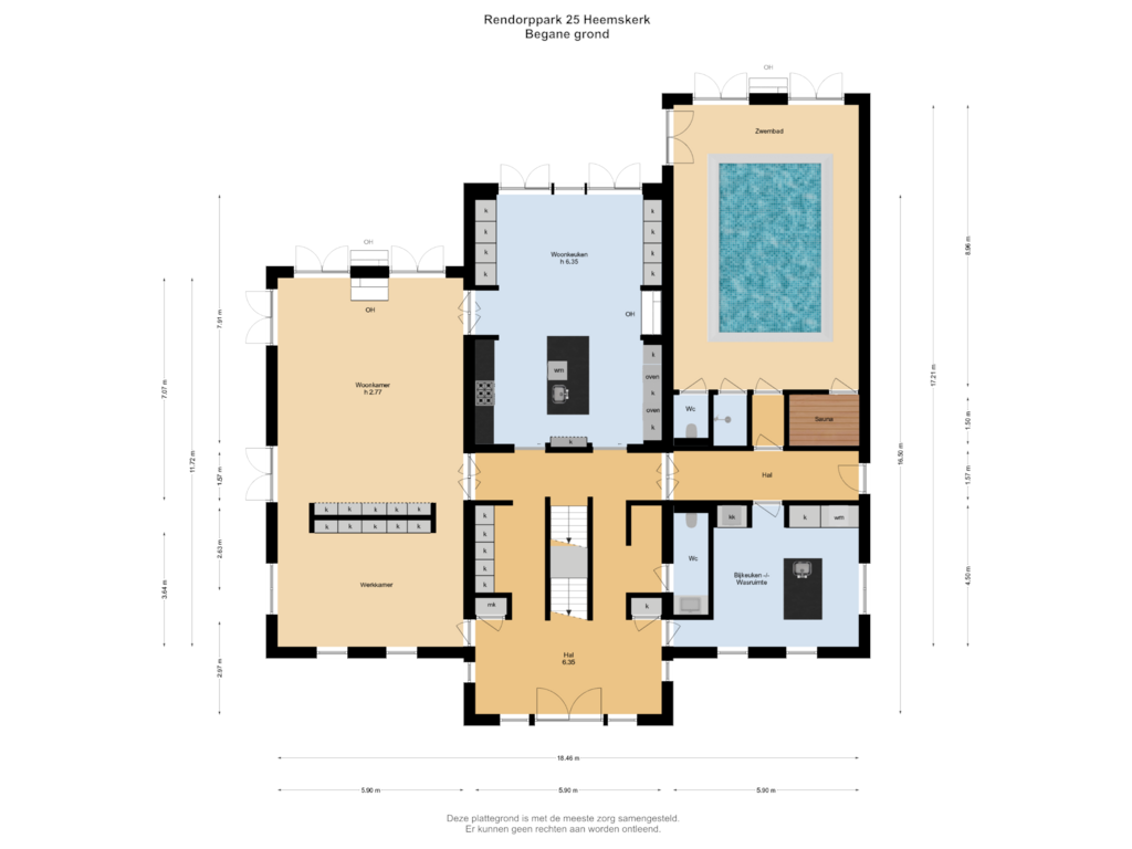 Bekijk plattegrond van Begane grond van Rendorppark 25