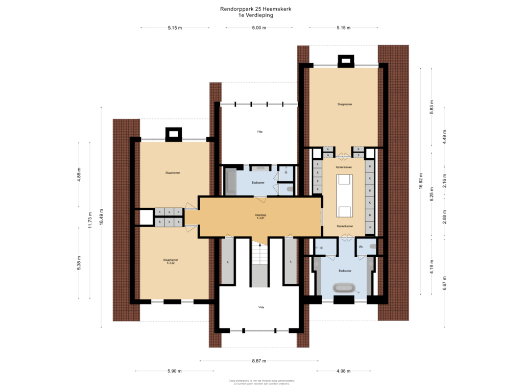 Bekijk plattegrond van 1e Verdieping van Rendorppark 25