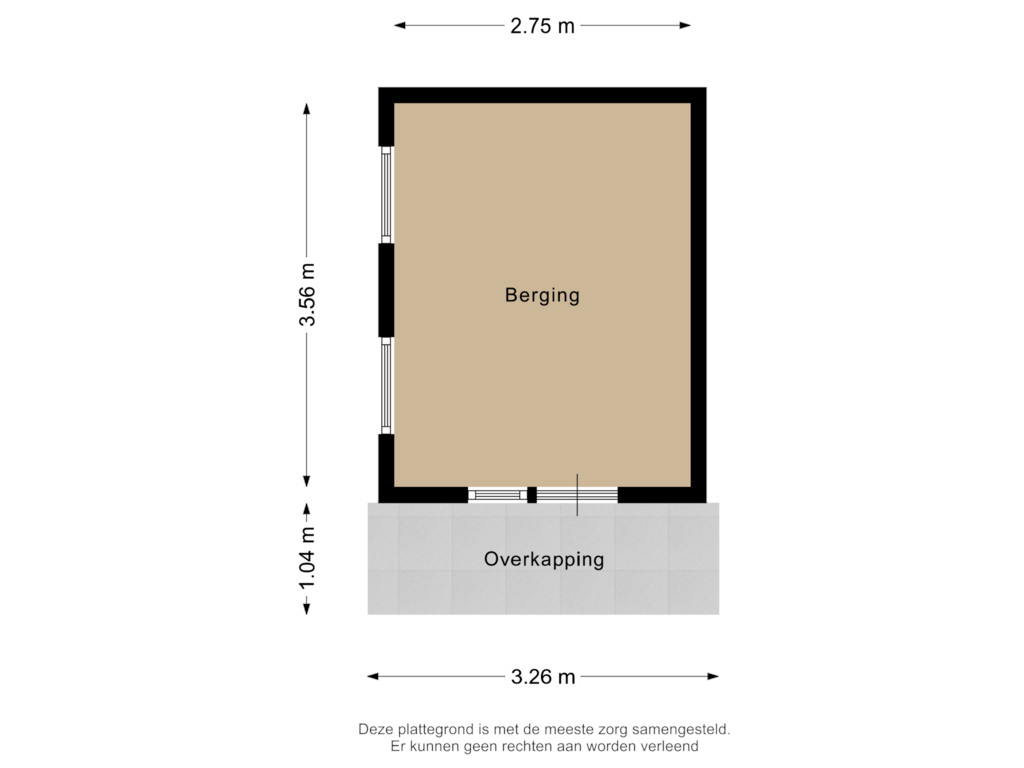 View floorplan of Berging  of Rembrandtpark 88