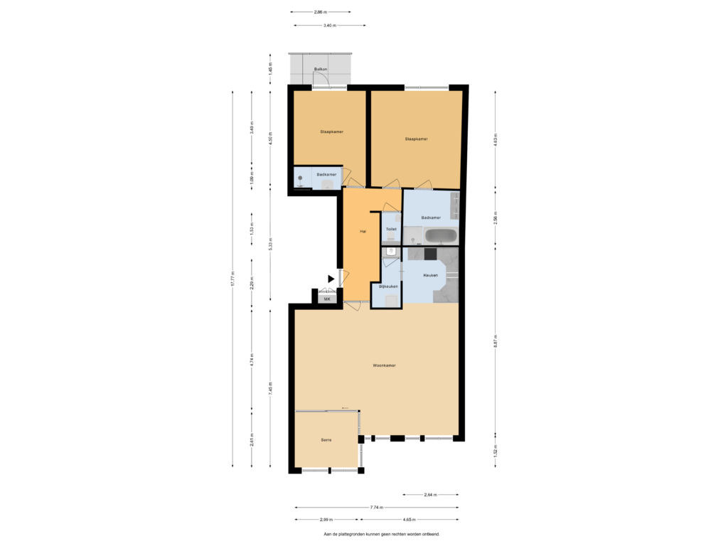 Bekijk plattegrond van Plattegrond van Spoorlaan 27