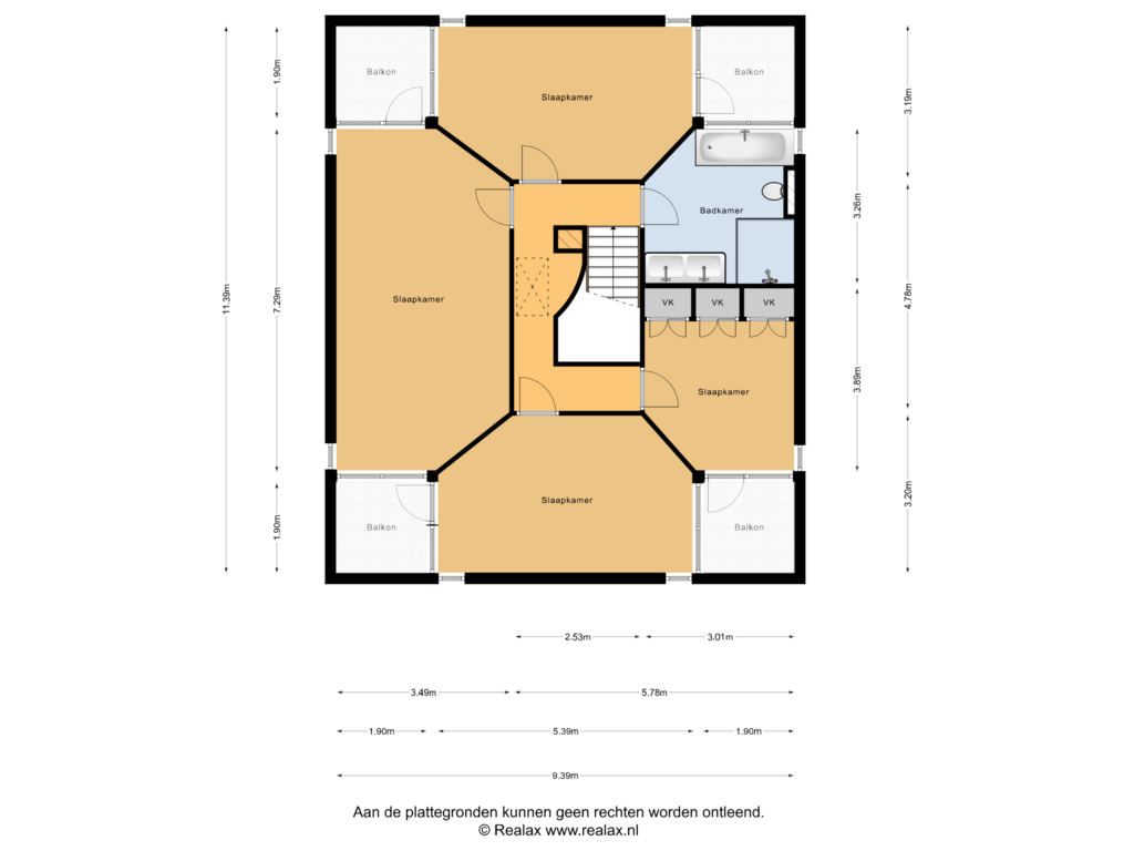 Bekijk plattegrond van Verdieping 1 van Erve Broekhuis 17