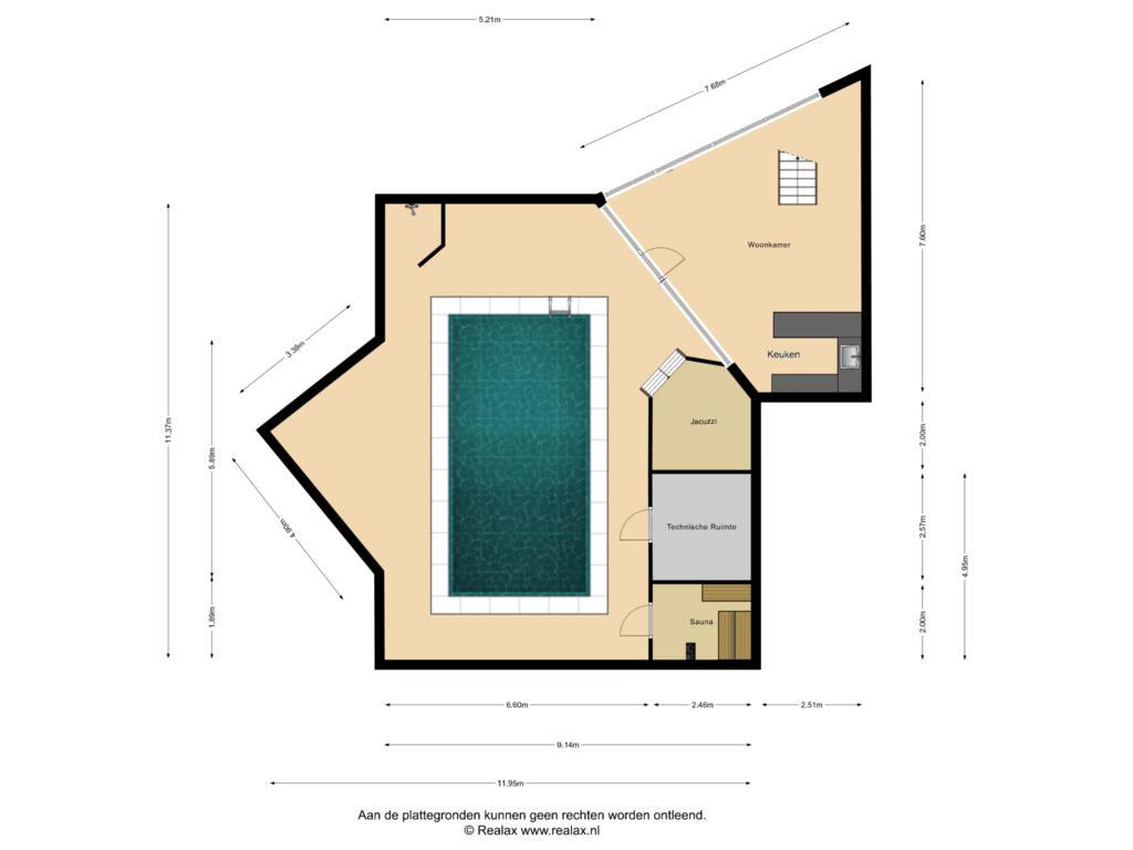 Bekijk plattegrond van Souterrain van Erve Broekhuis 17