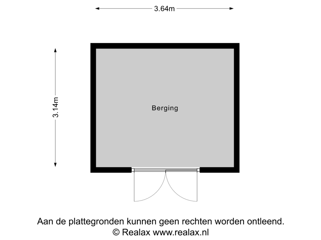 Bekijk plattegrond van Berging van Erve Broekhuis 17