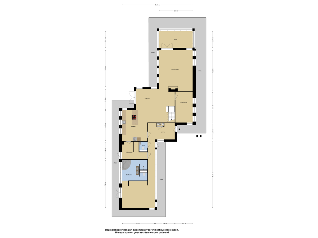 View floorplan of Begane Grond of Zuiderboslaan 15