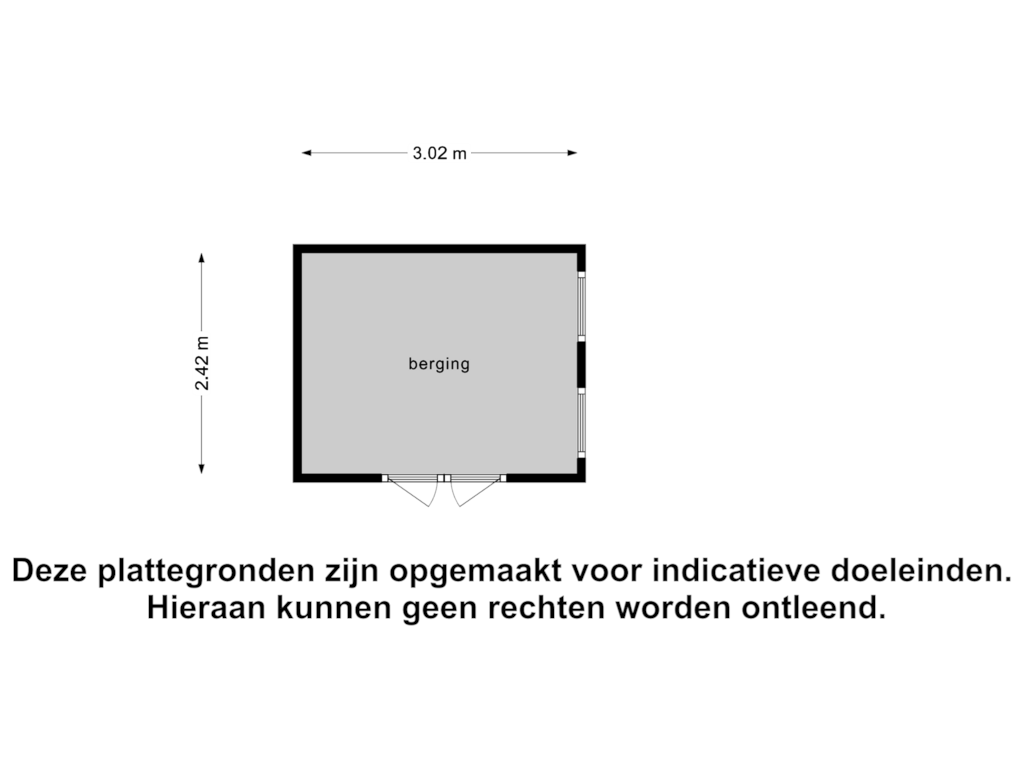 Bekijk plattegrond van Berging van Zuiderboslaan 15