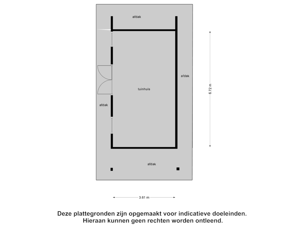 View floorplan of tuinhuis of Zuiderboslaan 15