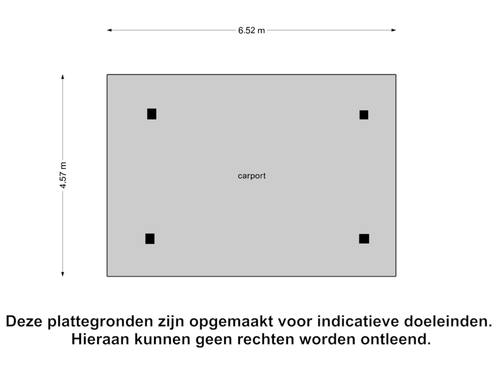 View floorplan of Carport of Zuiderboslaan 15