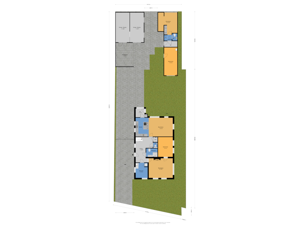 Bekijk plattegrond van Begane grond tuin van Horthoekerweg 11