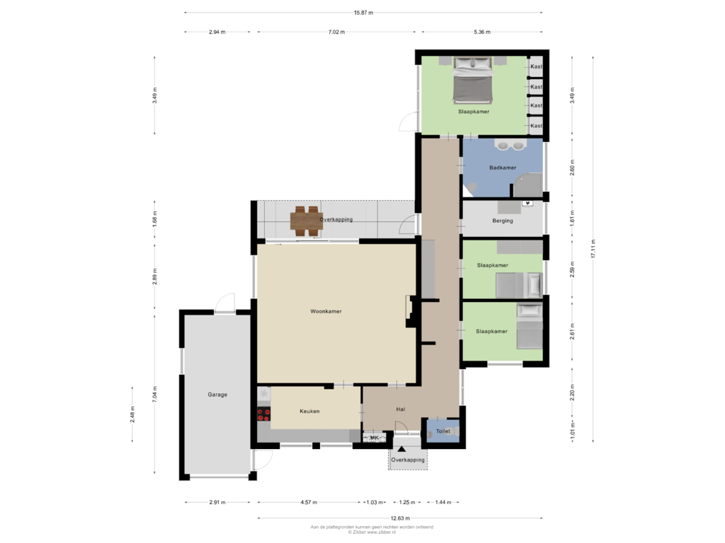 Bekijk plattegrond van Begane grond van Simon Vestdijkstraat 6