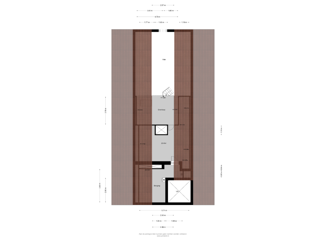 Bekijk plattegrond van 3e Verdieping van Noard 75-K