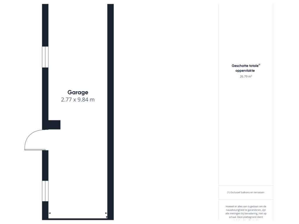 Bekijk plattegrond van Garage van Papegeulestraat 8